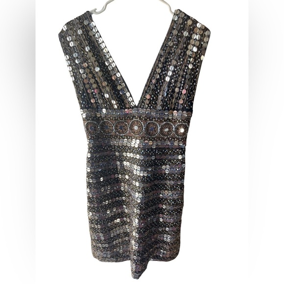 Scala Dresses & Skirts - SCALA 100% Silk Designer Sequin Dress